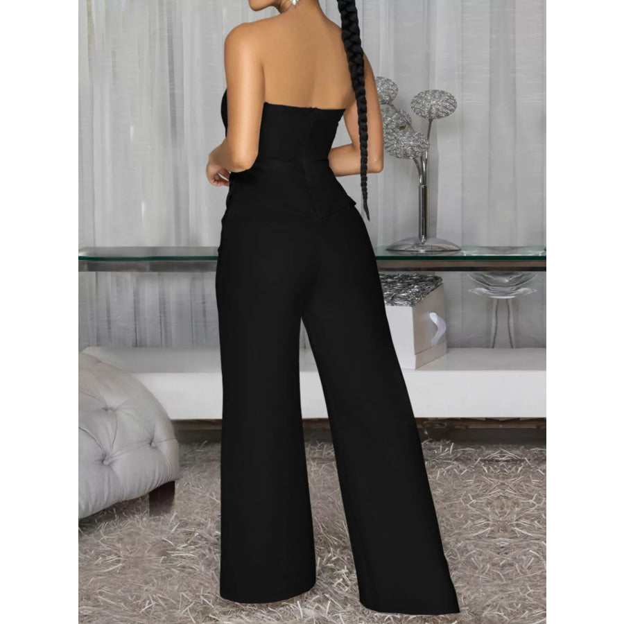 Tube Wide Leg Jumpsuit Apparel and Accessories