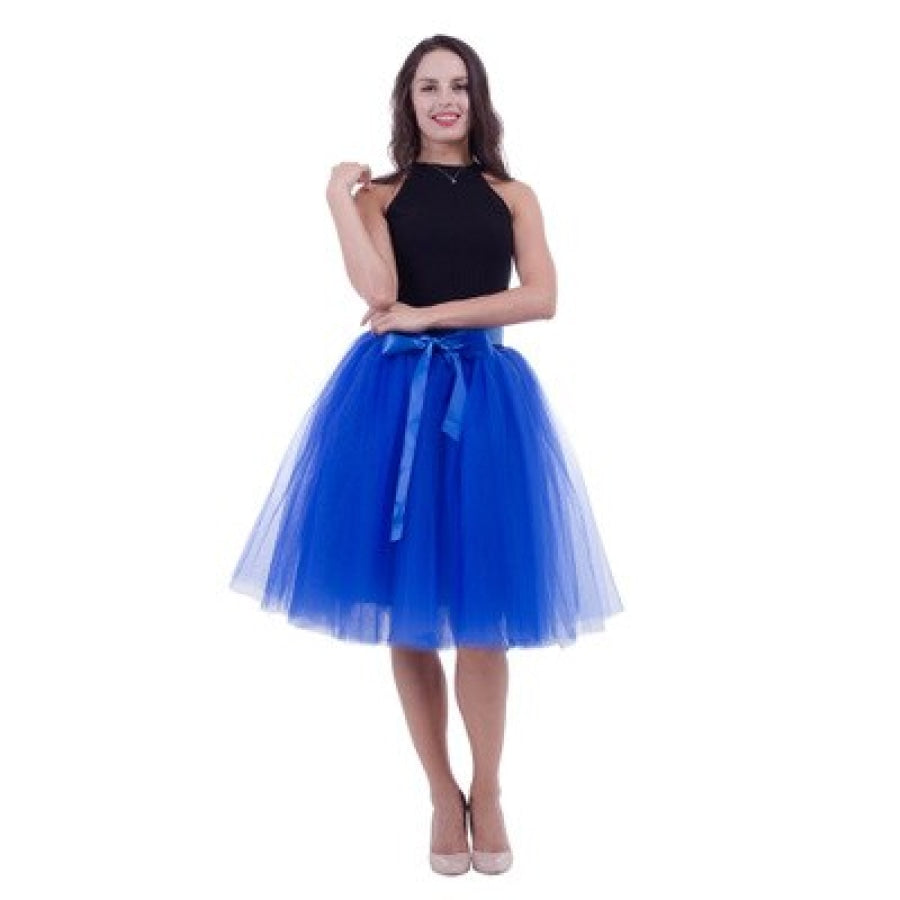 Tulle Midi Skirt - Assorted Colours royal blue Women’s Fashion - Women’s Clothing - Bottoms - Skirts