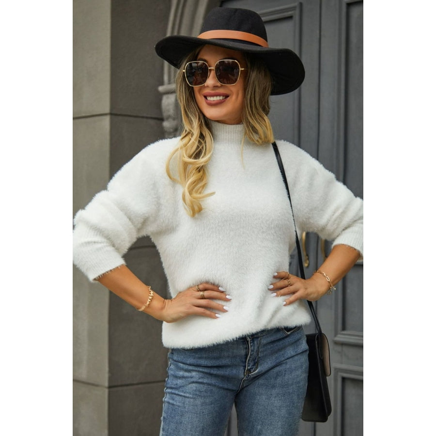 Turtle Neck Long Sleeve Pullover Sweater