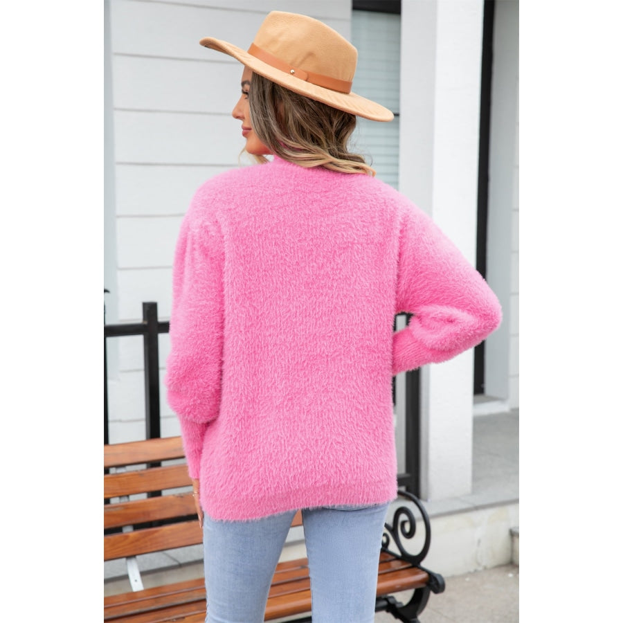 Turtle Neck Long Sleeve Pullover Sweater