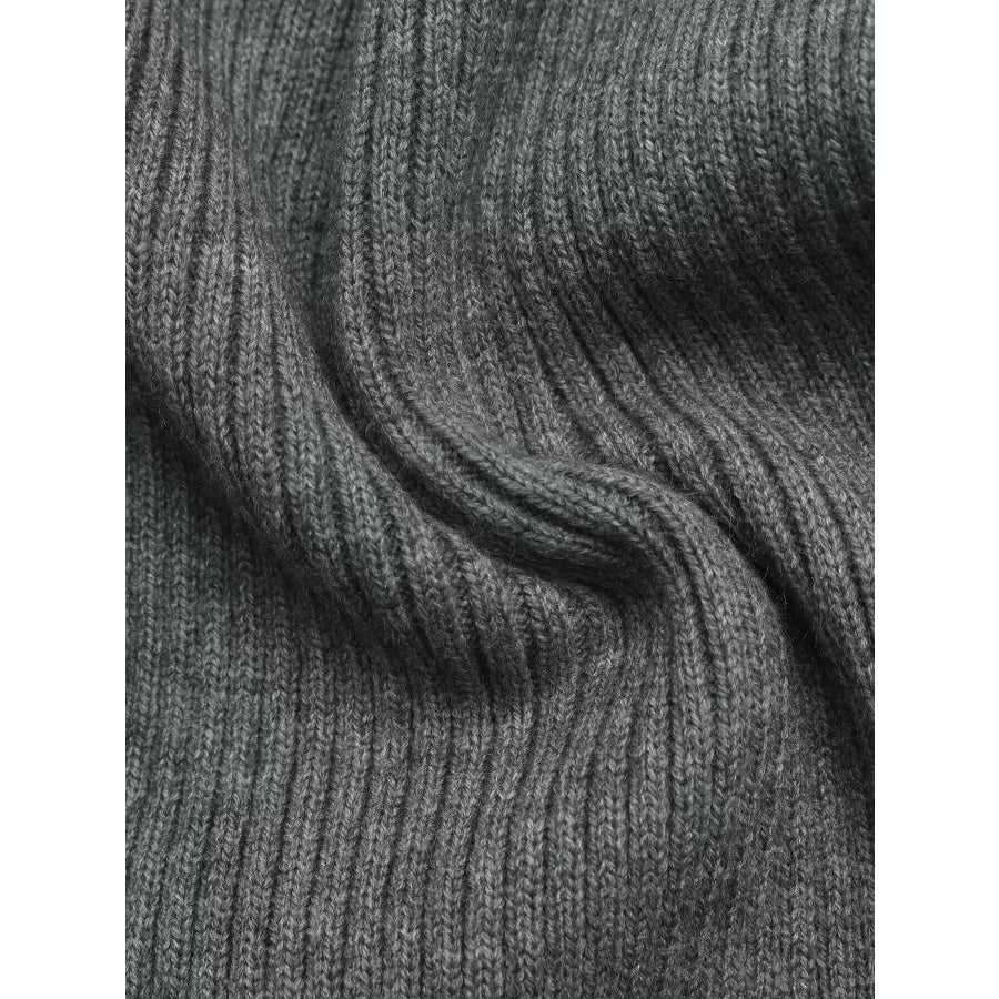 Turtleneck Button-Down Cardigan Apparel and Accessories