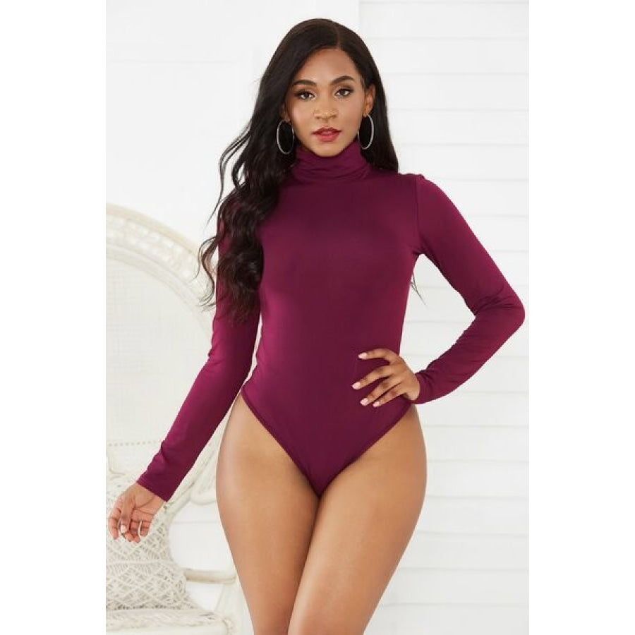 Turtleneck Long Sleeve Bodysuit Clothing