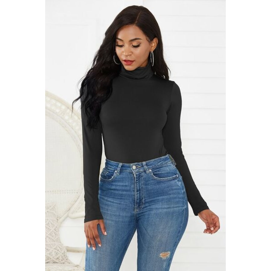 Turtleneck Long Sleeve Bodysuit Clothing