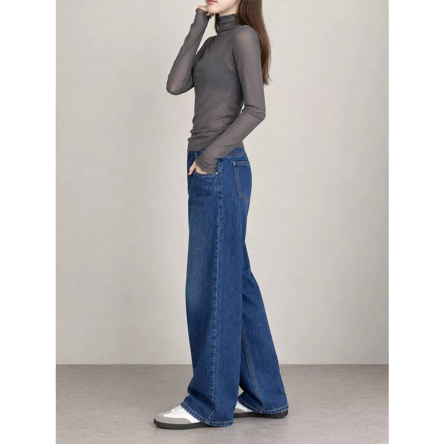Turtleneck Long Sleeve Slim Fit T-Shirt Apparel and Accessories