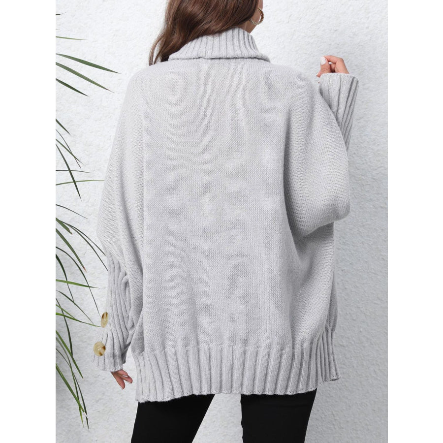 Turtleneck Long Sleeve Sweater Apparel and Accessories