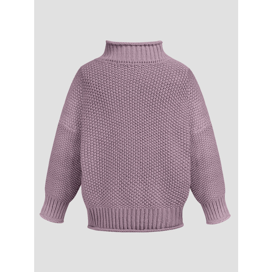 Turtleneck Long Sleeve Sweater Apparel and Accessories