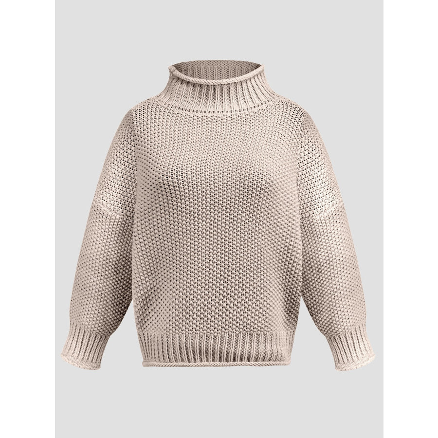 Turtleneck Long Sleeve Sweater Apparel and Accessories