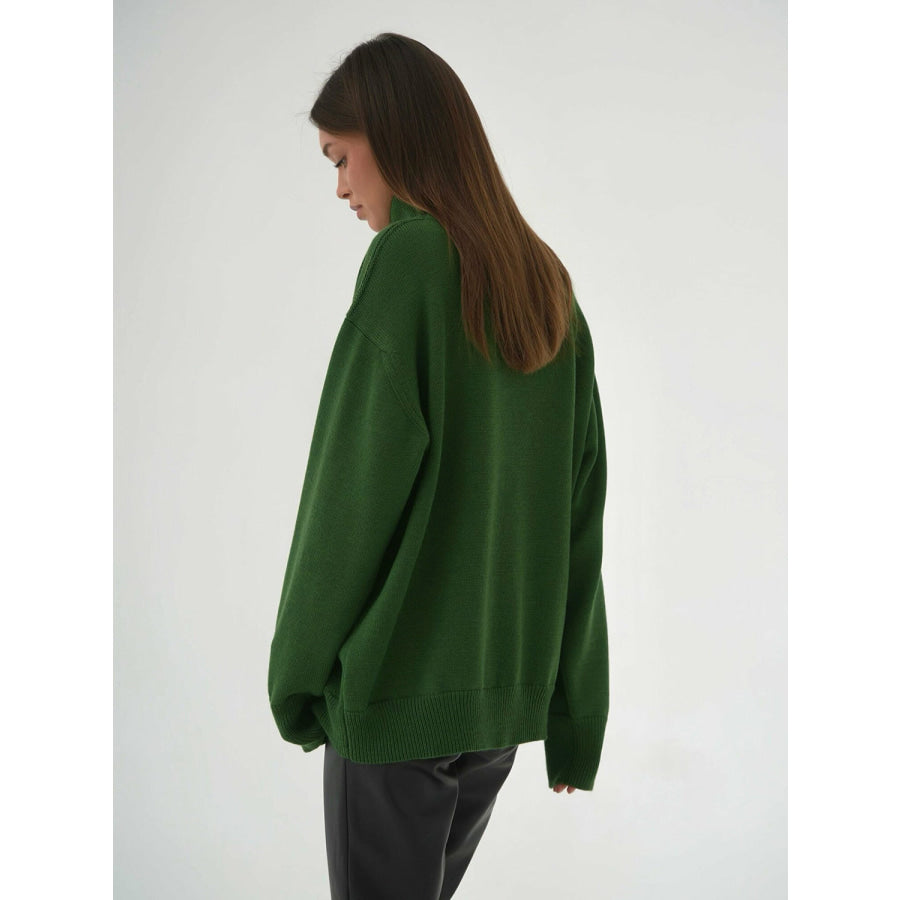 Turtleneck Long Sleeve Sweater Apparel and Accessories