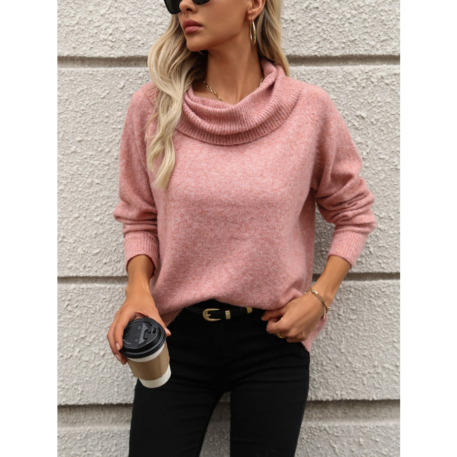 Turtleneck Long Sleeve Sweater Apparel and Accessories