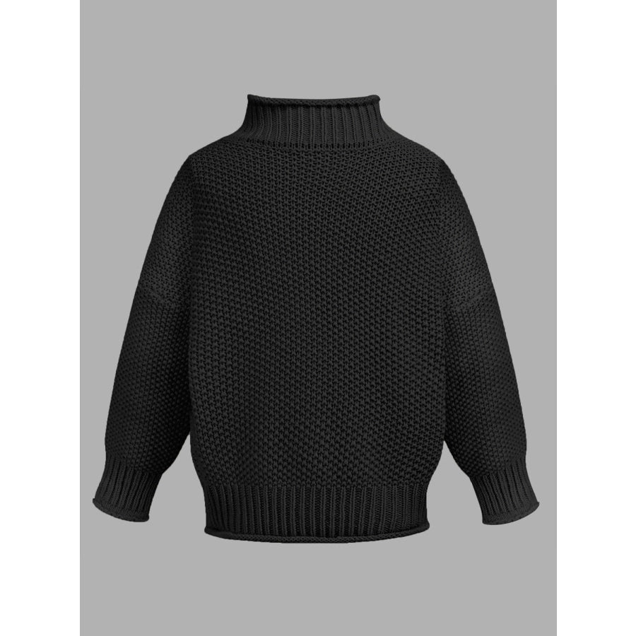 Turtleneck Long Sleeve Sweater Apparel and Accessories