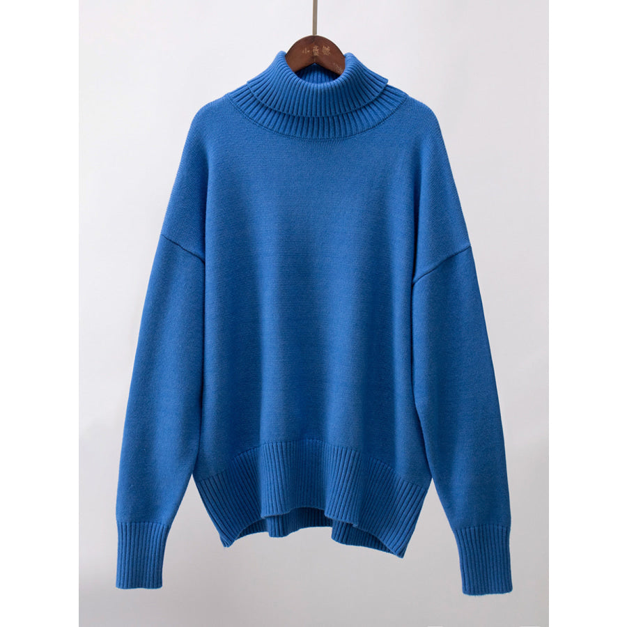 Turtleneck Long Sleeve Sweater Apparel and Accessories