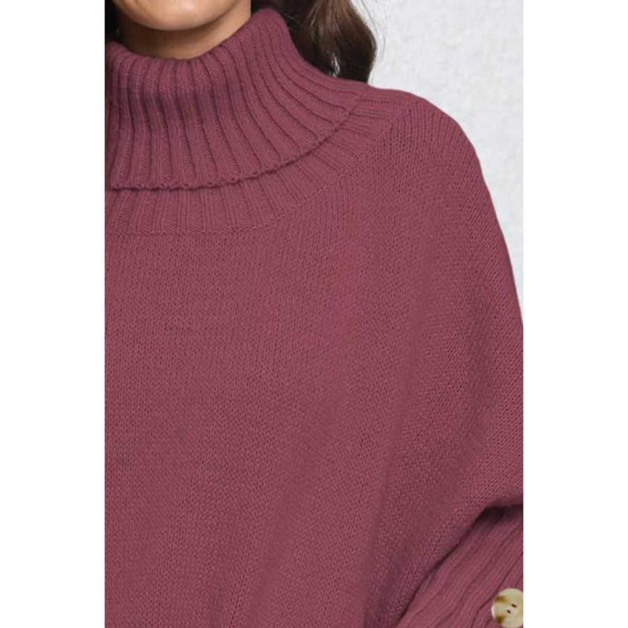 Turtleneck Long Sleeve Sweater Apparel and Accessories