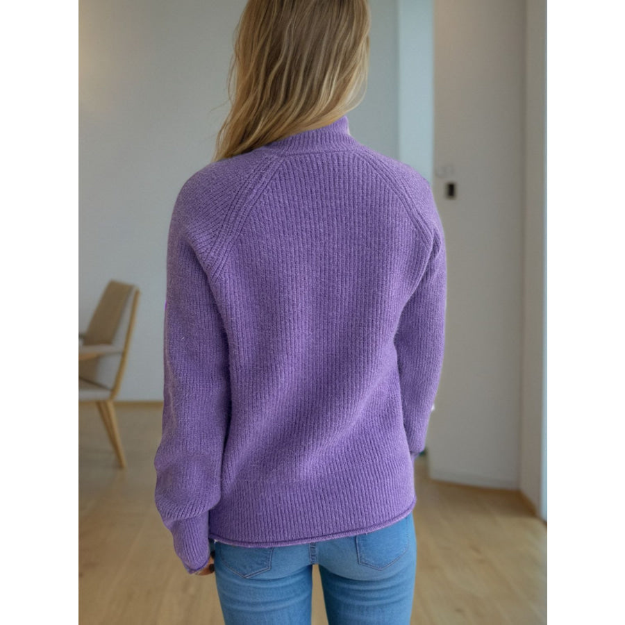 Turtleneck Long Sleeve Sweater Apparel and Accessories