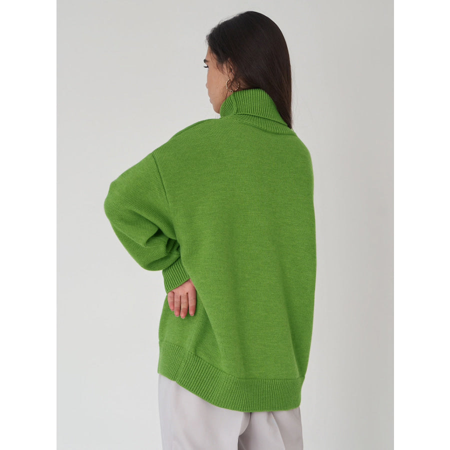 Turtleneck Long Sleeve Sweater Apparel and Accessories