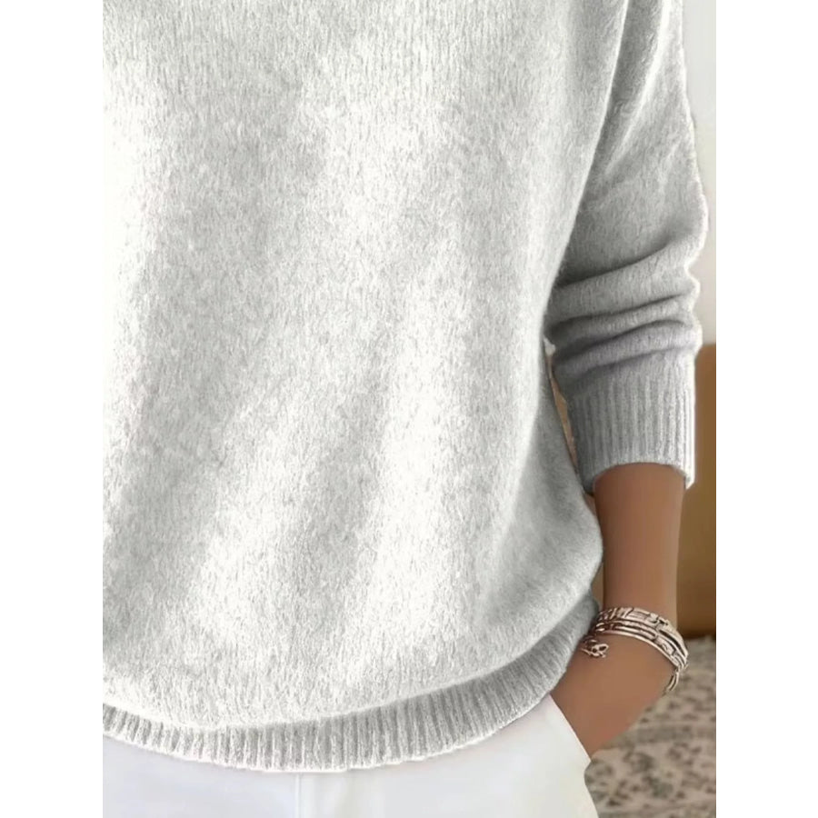 Turtleneck Long Sleeve Sweater Apparel and Accessories