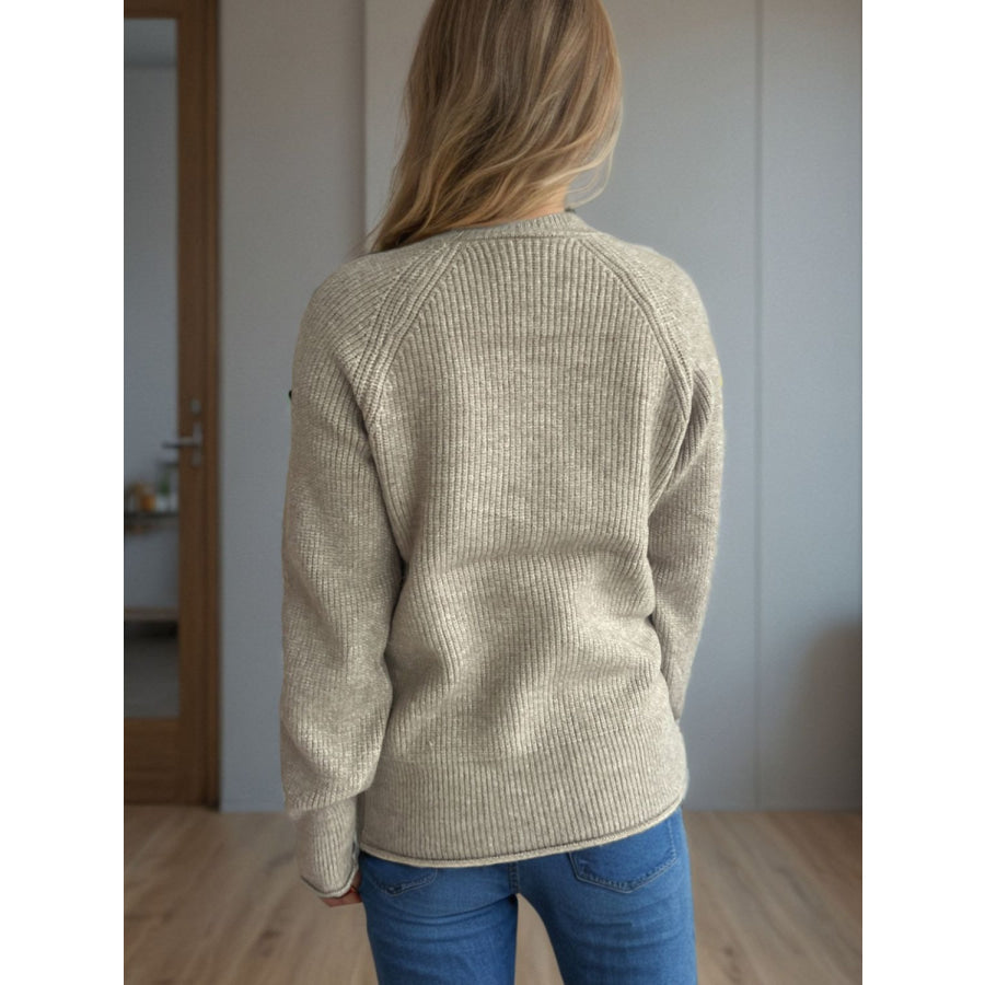 Turtleneck Long Sleeve Sweater Apparel and Accessories