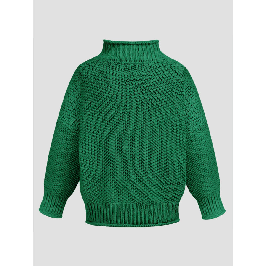 Turtleneck Long Sleeve Sweater Apparel and Accessories