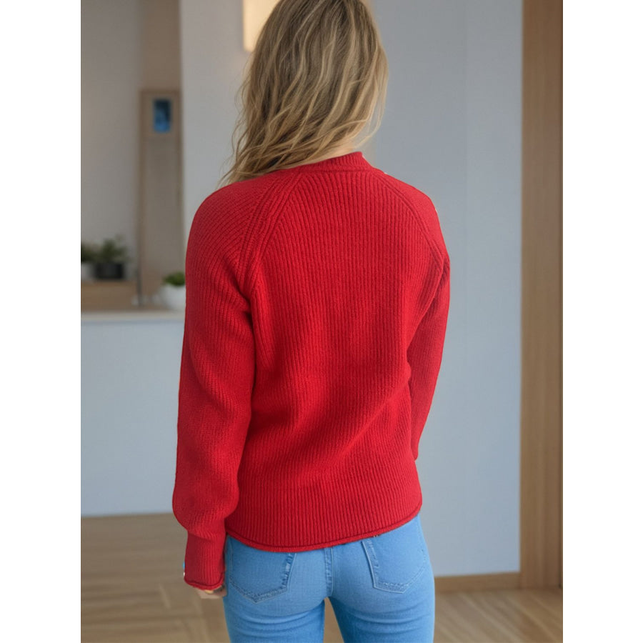 Turtleneck Long Sleeve Sweater Apparel and Accessories