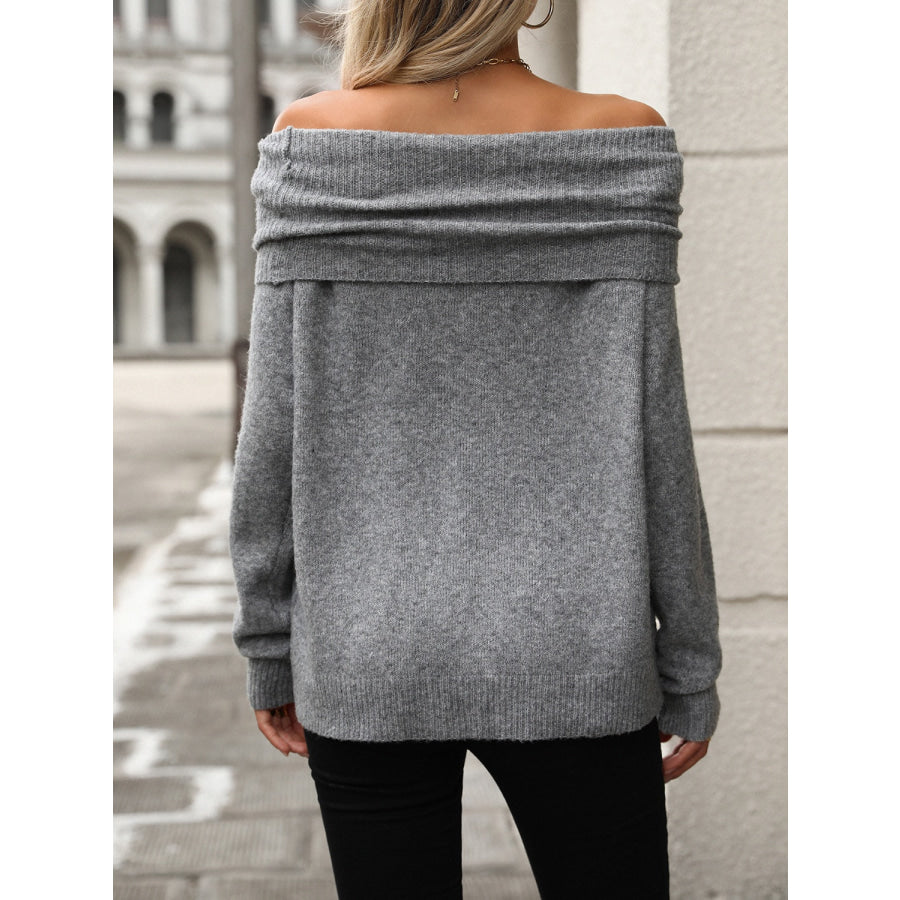 Turtleneck Long Sleeve Sweater Apparel and Accessories