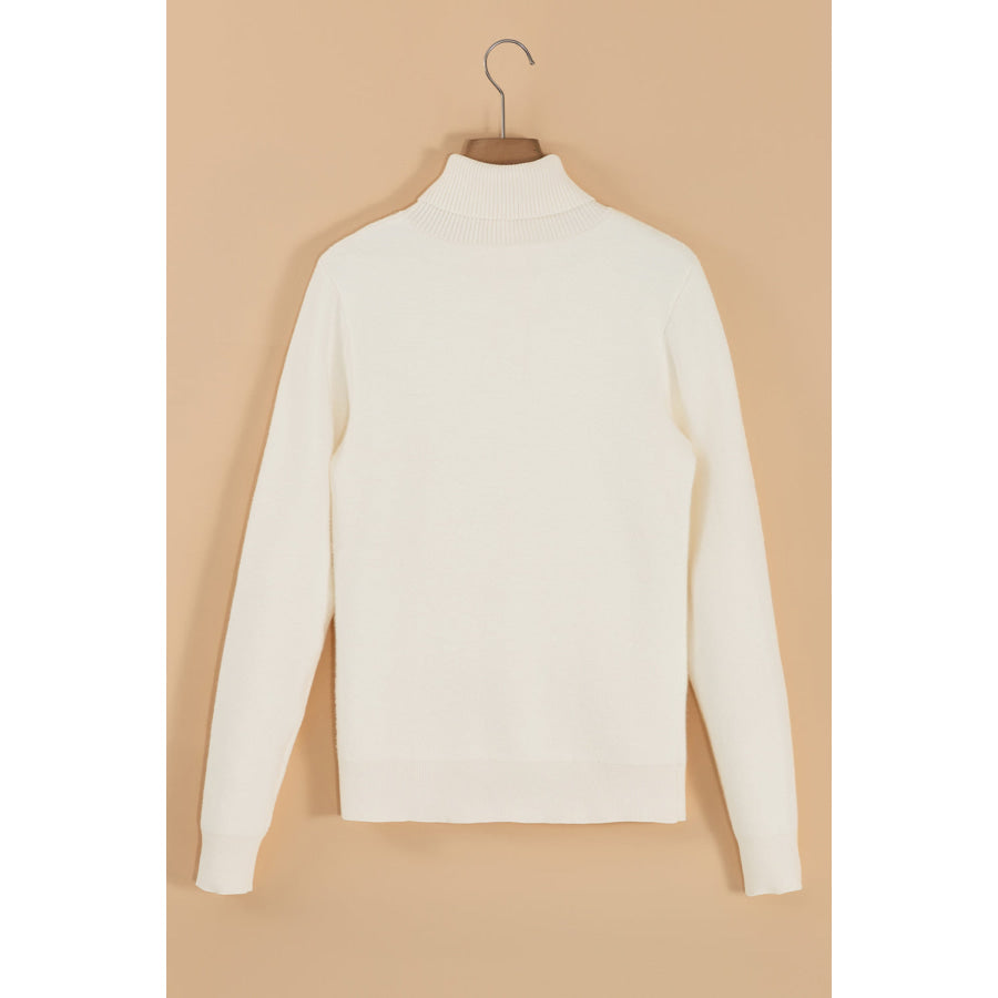 Turtleneck Long Sleeve Sweater Apparel and Accessories