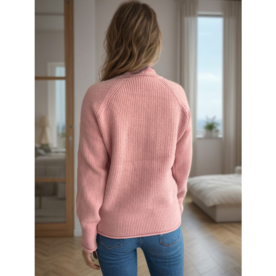 Turtleneck Long Sleeve Sweater Apparel and Accessories