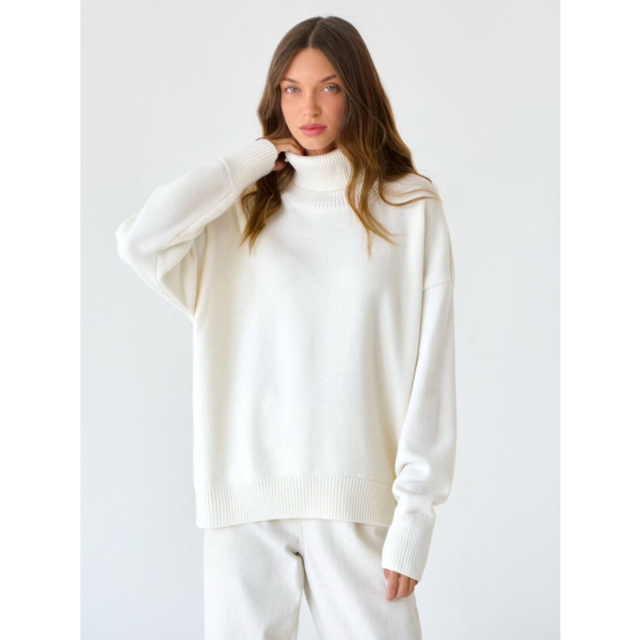 Turtleneck Long Sleeve Sweater Apparel and Accessories