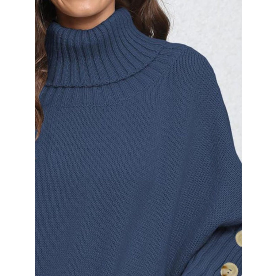 Turtleneck Long Sleeve Sweater Apparel and Accessories