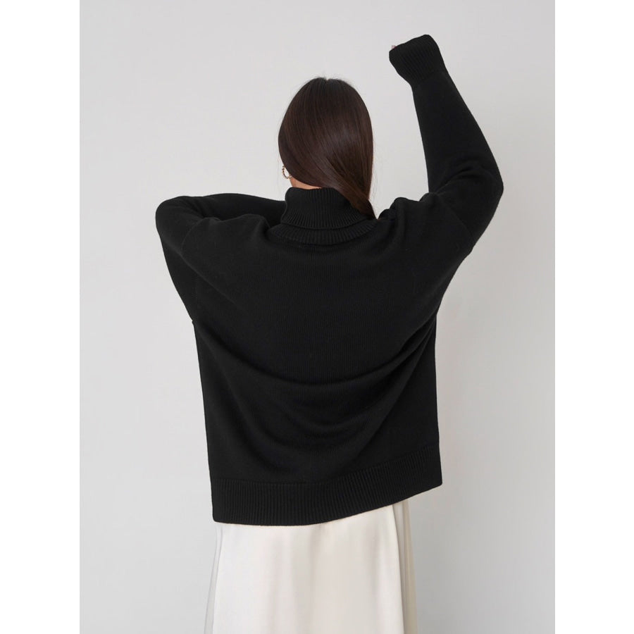 Turtleneck Long Sleeve Sweater Apparel and Accessories