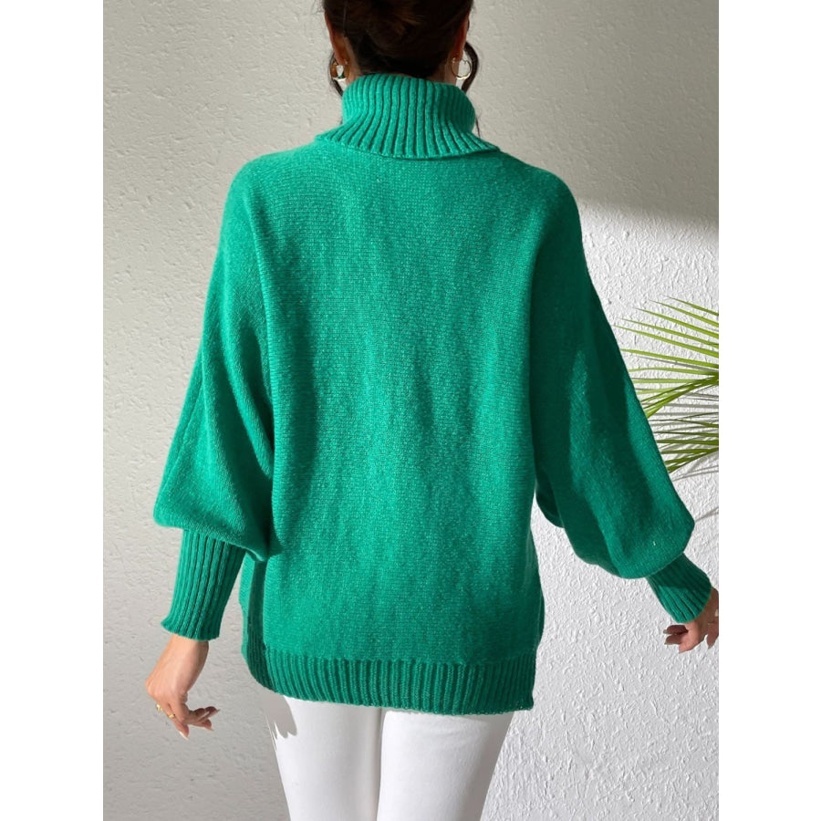 Turtleneck Long Sleeve Sweater Apparel and Accessories