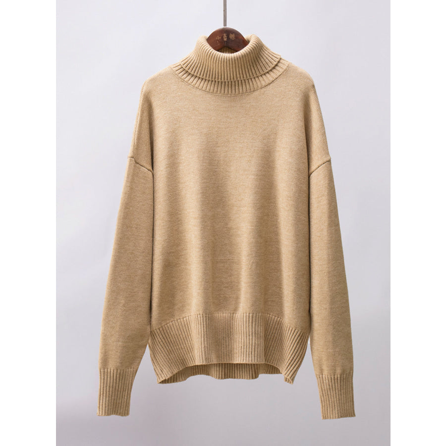 Turtleneck Long Sleeve Sweater Apparel and Accessories