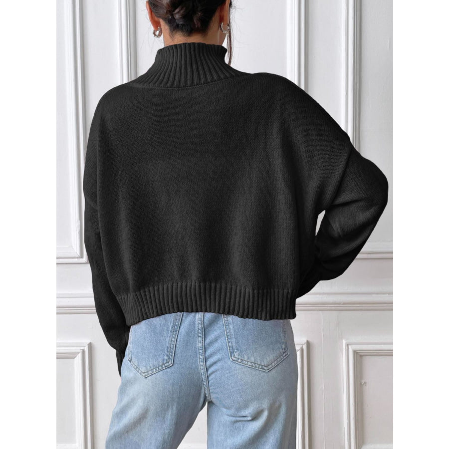 Turtleneck Long Sleeve Sweater Apparel and Accessories