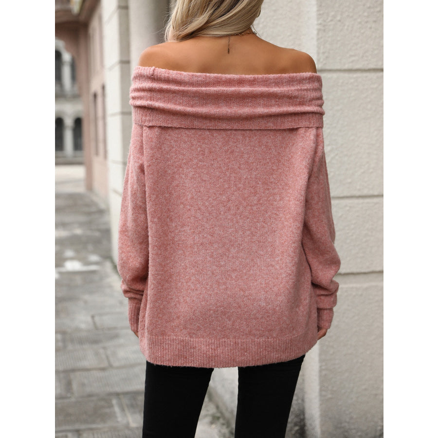 Turtleneck Long Sleeve Sweater Apparel and Accessories