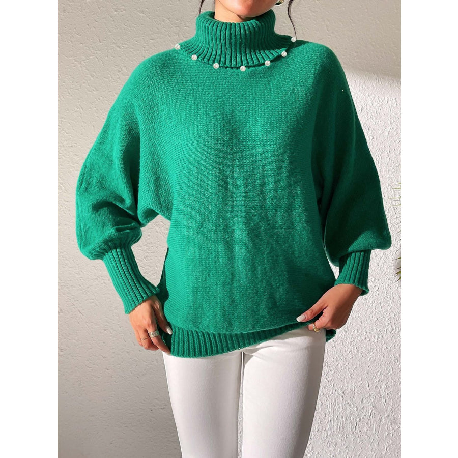 Turtleneck Long Sleeve Sweater Apparel and Accessories