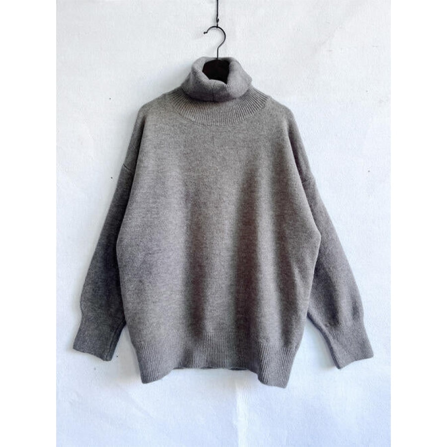 Turtleneck Long Sleeve Sweater Clothing