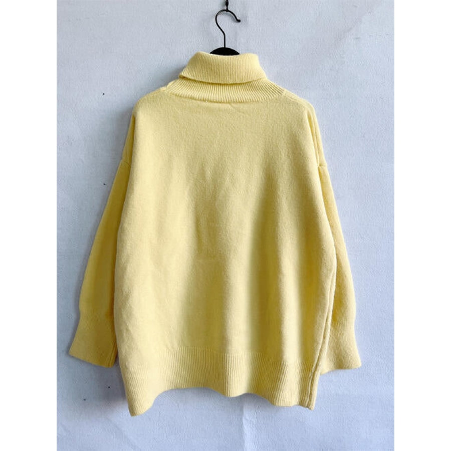 Turtleneck Long Sleeve Sweater Clothing