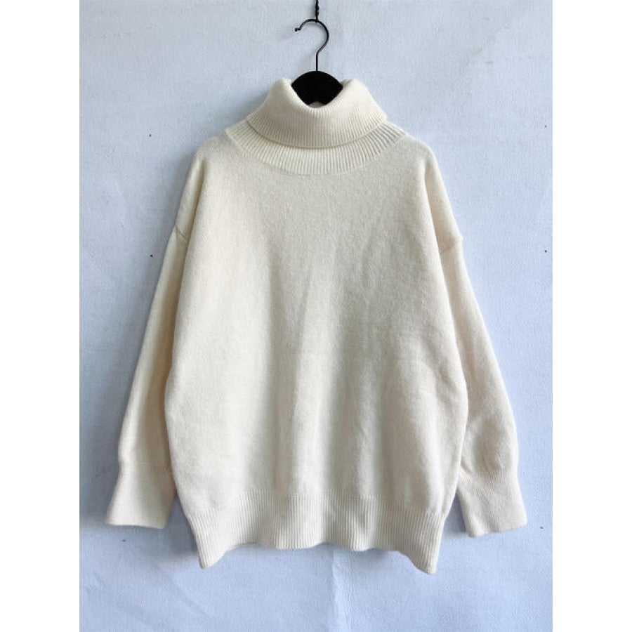 Turtleneck Long Sleeve Sweater Clothing