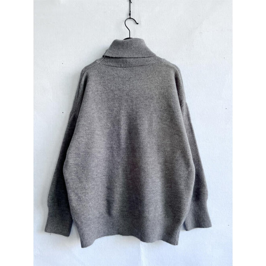 Turtleneck Long Sleeve Sweater Clothing