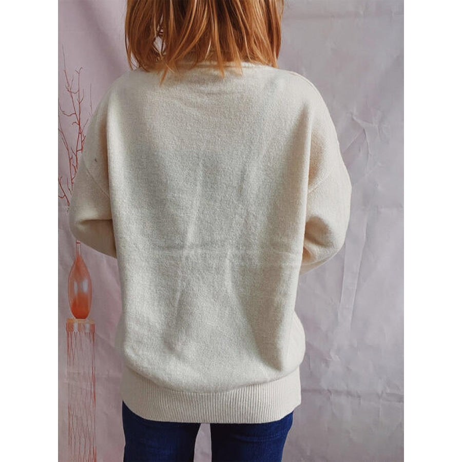 Turtleneck Long Sleeve Sweater Clothing