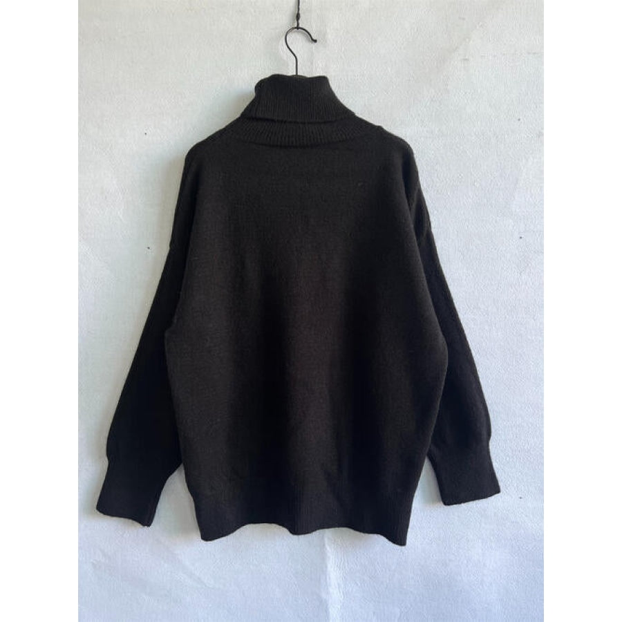 Turtleneck Long Sleeve Sweater Clothing