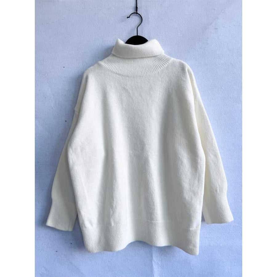 Turtleneck Long Sleeve Sweater Clothing