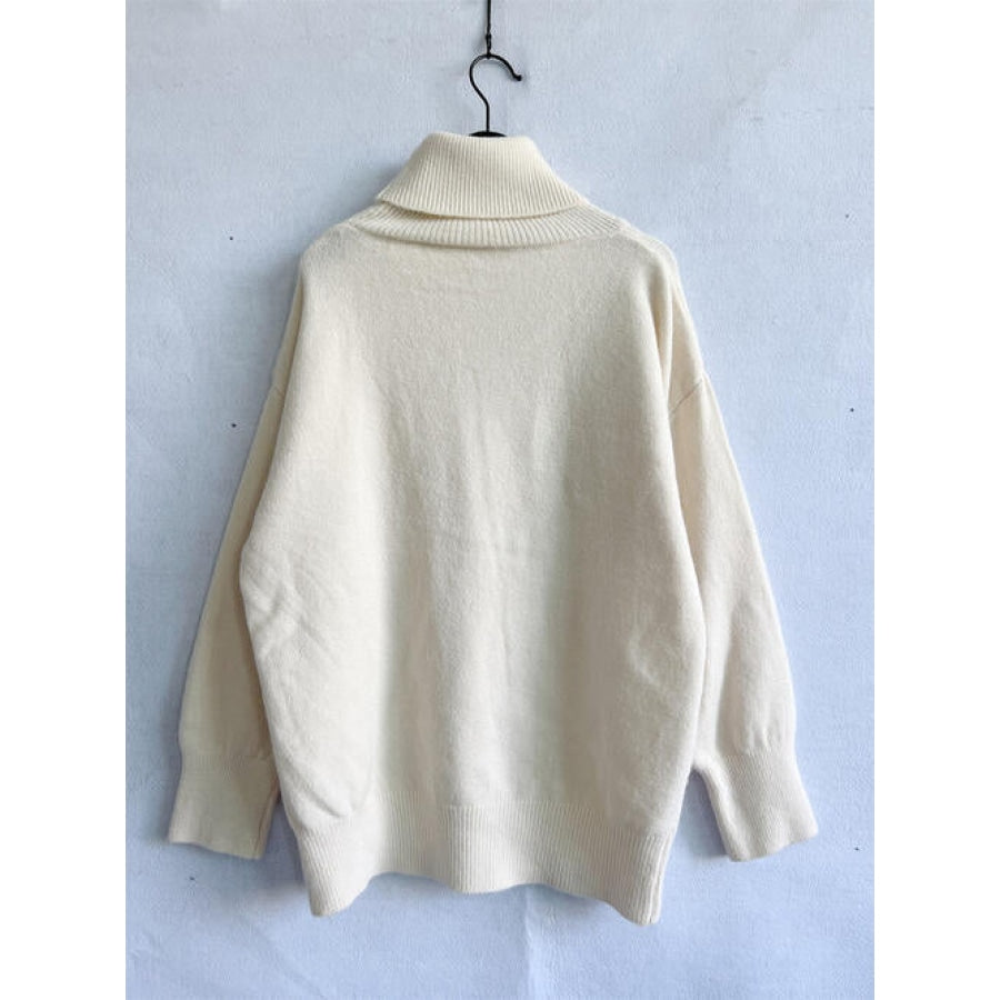 Turtleneck Long Sleeve Sweater Clothing