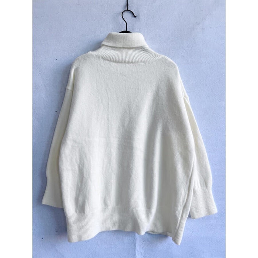 Turtleneck Long Sleeve Sweater Clothing