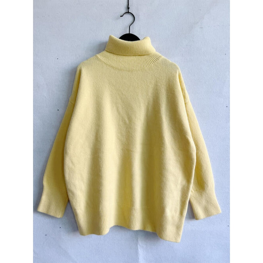 Turtleneck Long Sleeve Sweater Clothing