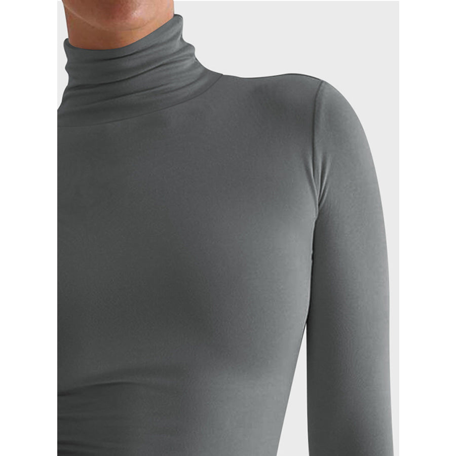 Turtleneck Long Sleeve T-Shirt Apparel and Accessories