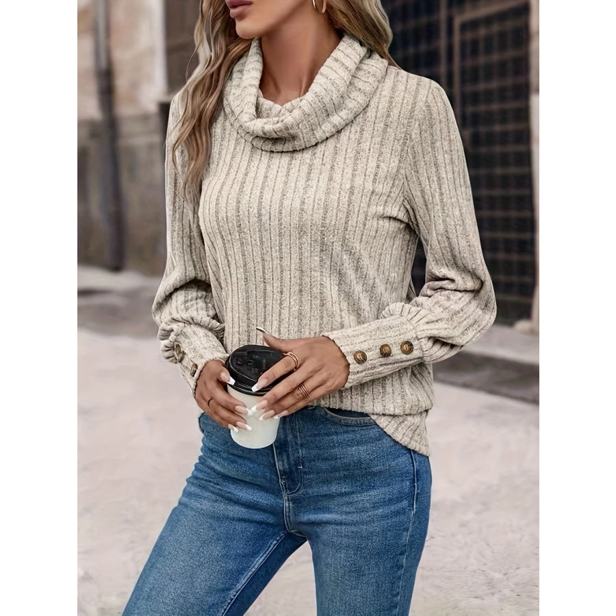 Turtleneck Long Sleeve T - Shirt Apparel and Accessories