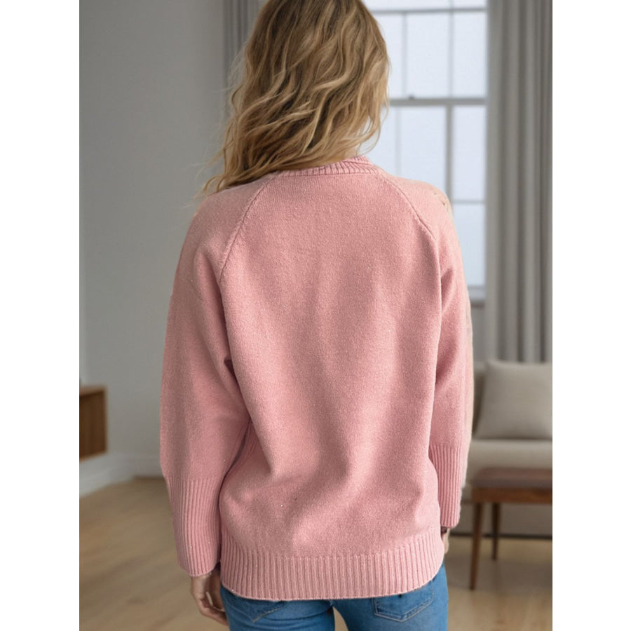 Turtleneck Raglan Sleeve Sweater Apparel and Accessories