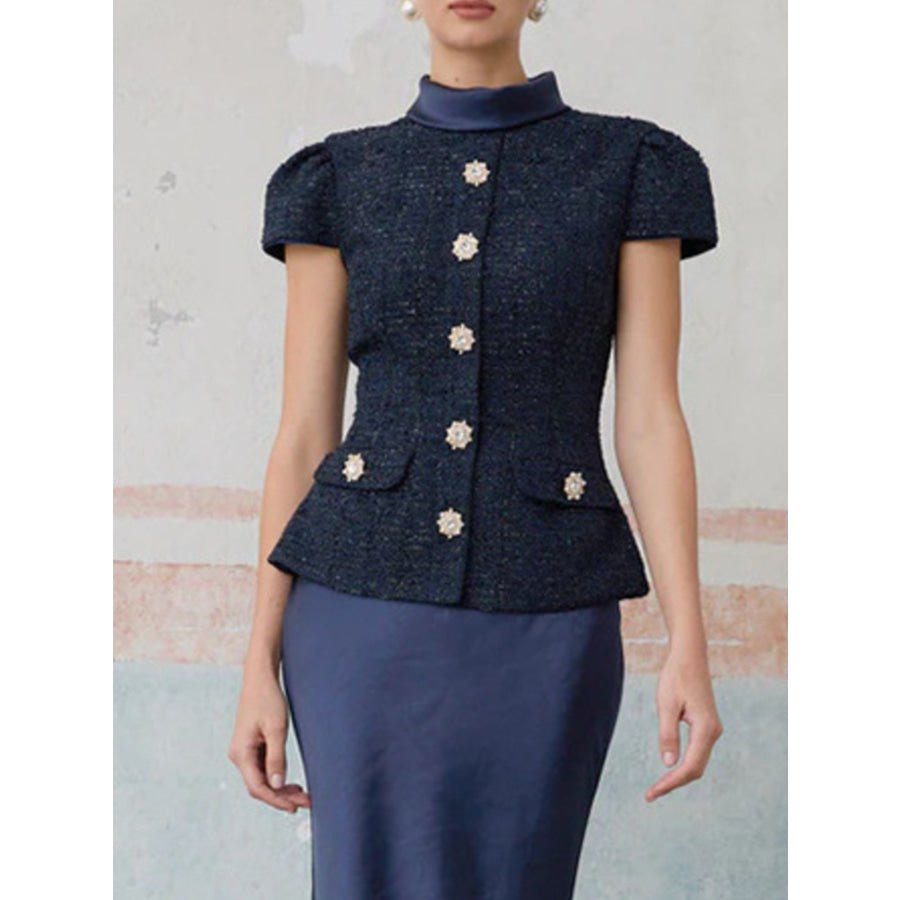Tweed Jacket and Satin Skirt Set Apparel and Accessories
