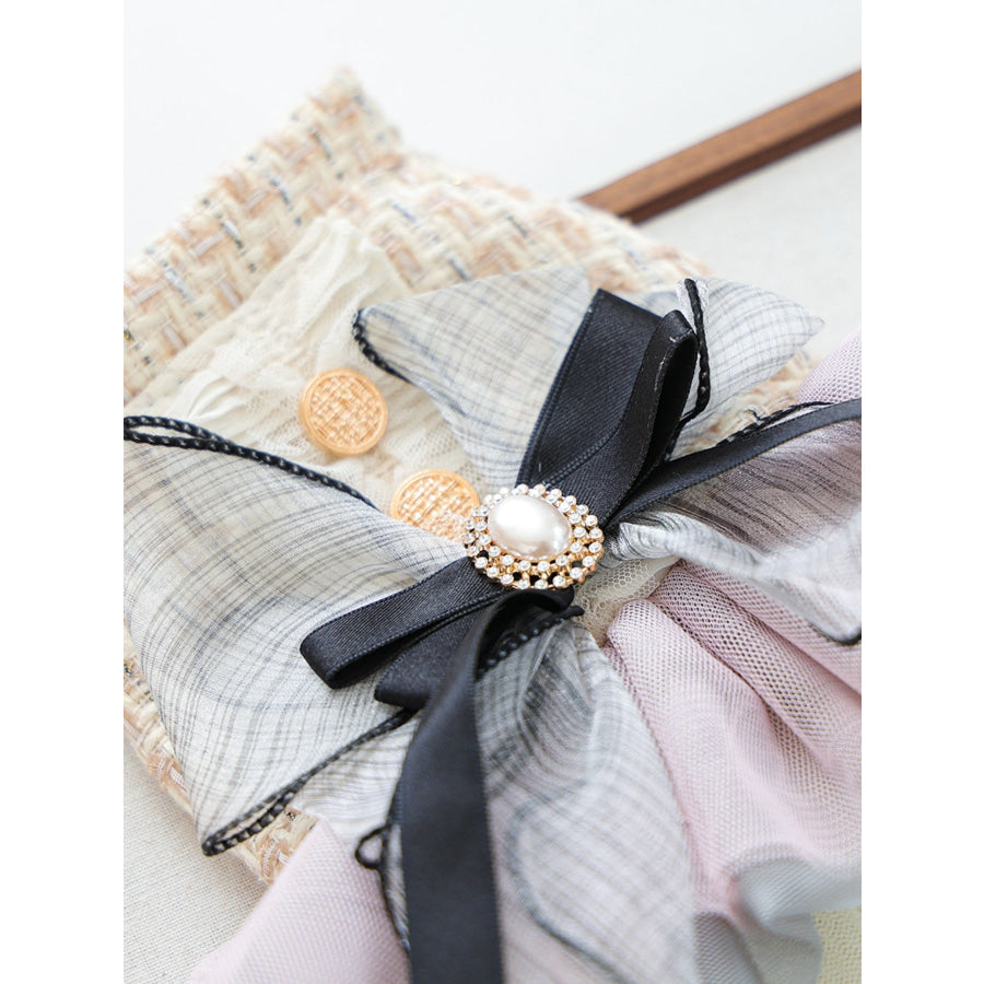 Tweed Pet Dress with Ruffle Apparel and Accessories
