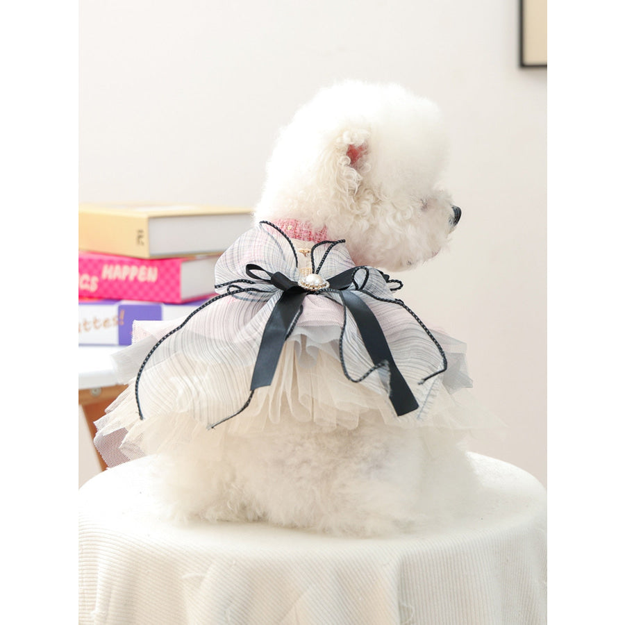 Tweed Pet Dress with Ruffle Apparel and Accessories