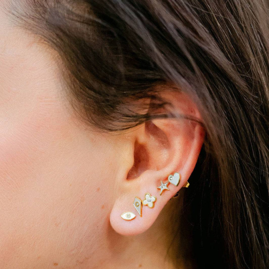 Twilight Diamond Stud Earrings